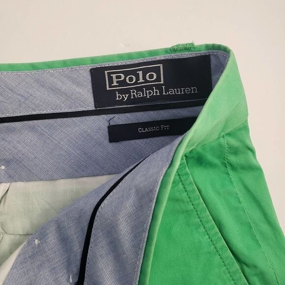 Polo lime green shorts - Picture 3 of 4